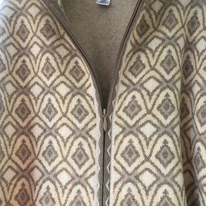 Pendleton zip front cardigan. Xl tall